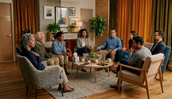 A safe and compassionate group therapy setting for grief & depression support group in Melbourne’s Western Suburbs.